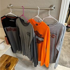4 XL Harley Davidson long sleeve shirts